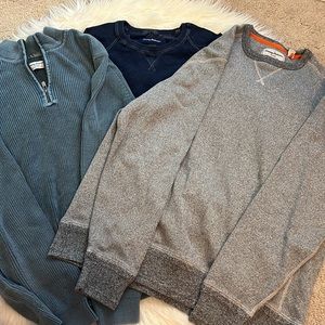 3 Tommy Bahama Large long sleeve shirts. Like new!